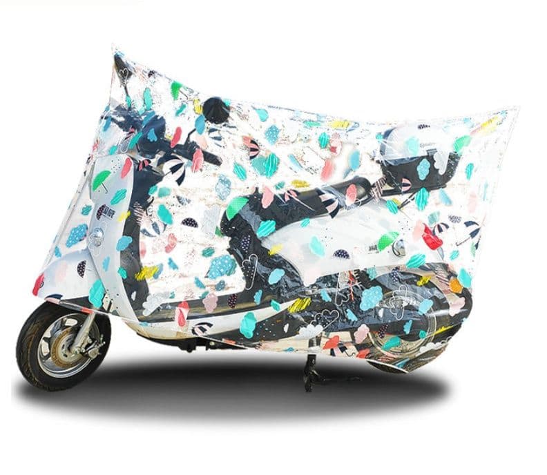 バイクカバー 原付 かわいい雲柄防水バイクカバー 原付用