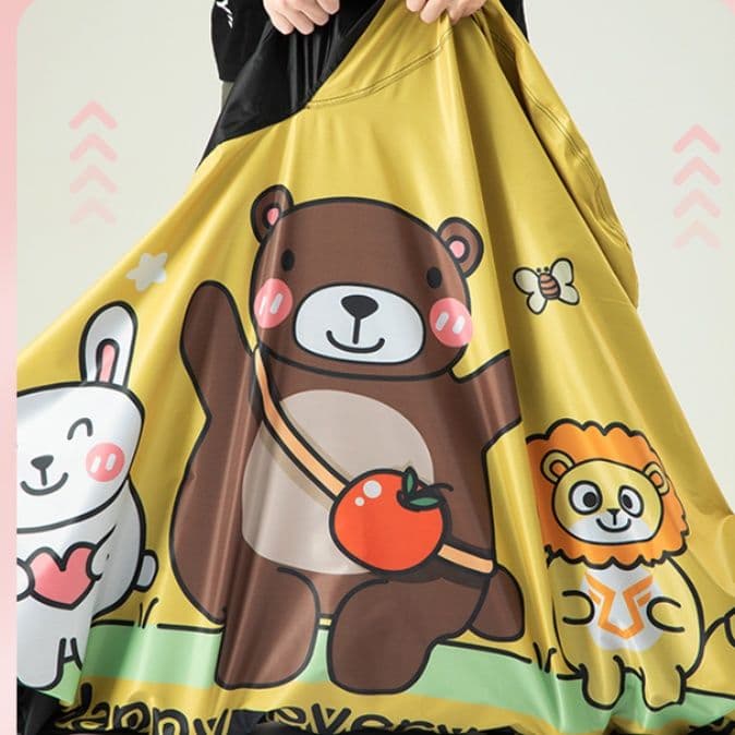 バイクカバー 原付 動物キャラクター柄 可愛い原付バイクカバー
