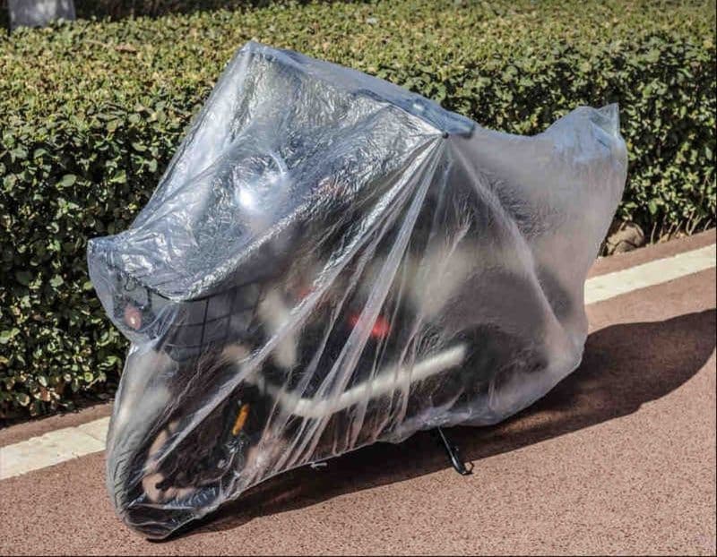 バイクカバー 原付 防水透明シート全天候型バイクカバー