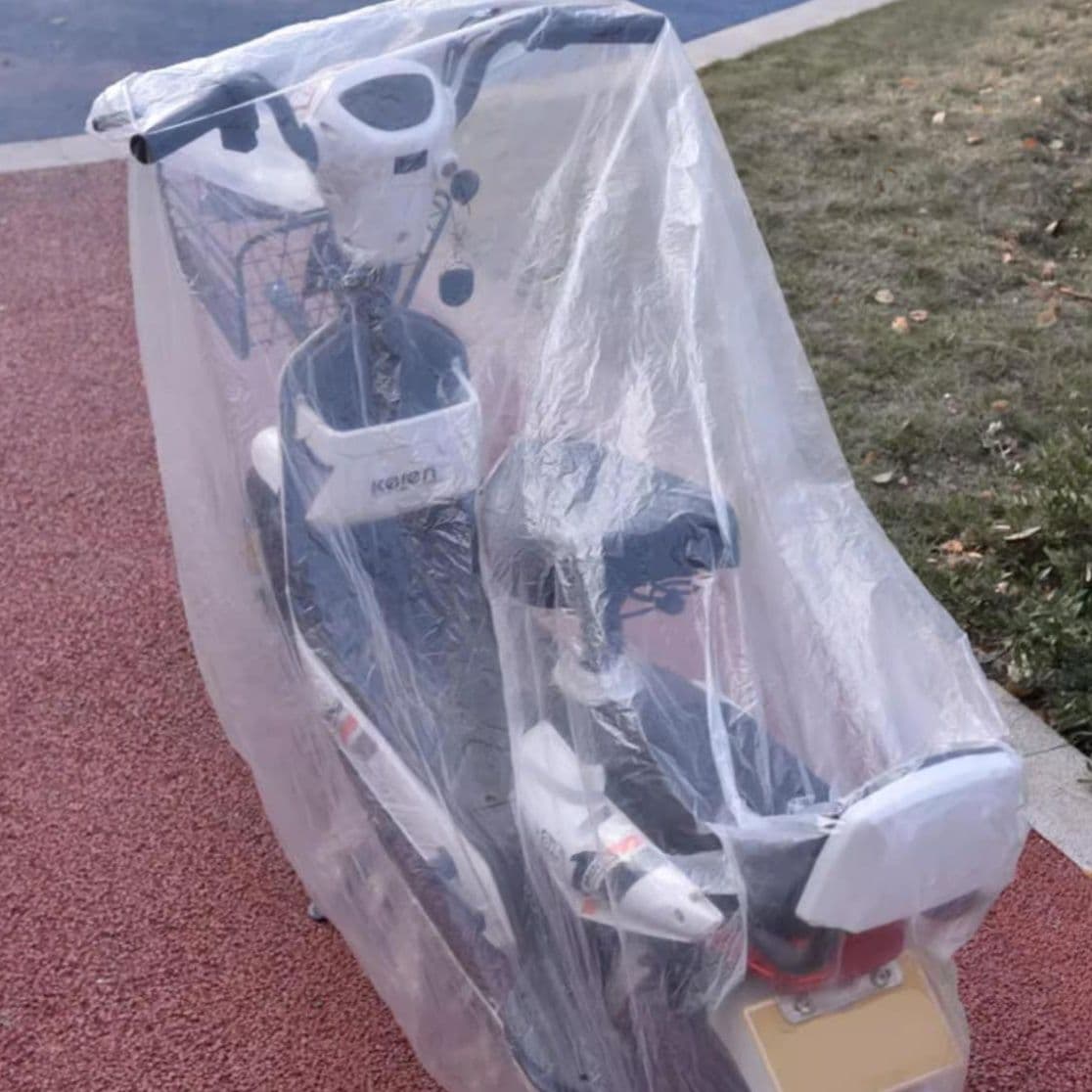 バイクカバー 原付 全天候対応原付用透明バイクカバー 