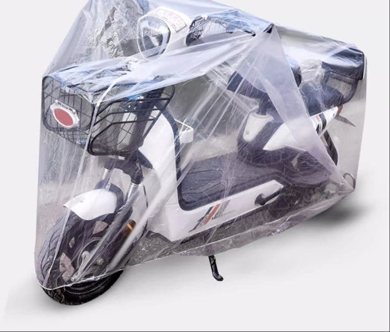バイクカバー 原付 全天候対応原付用透明バイクカバー 
