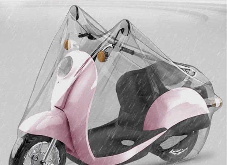 バイクカバー 原付 透明防水タイプオールシーズン原付カバー
