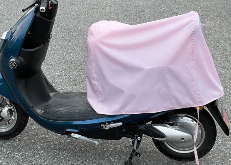 バイクカバー 原付 丈夫な裾部分固定タイプ原付用防風バイクカバー 