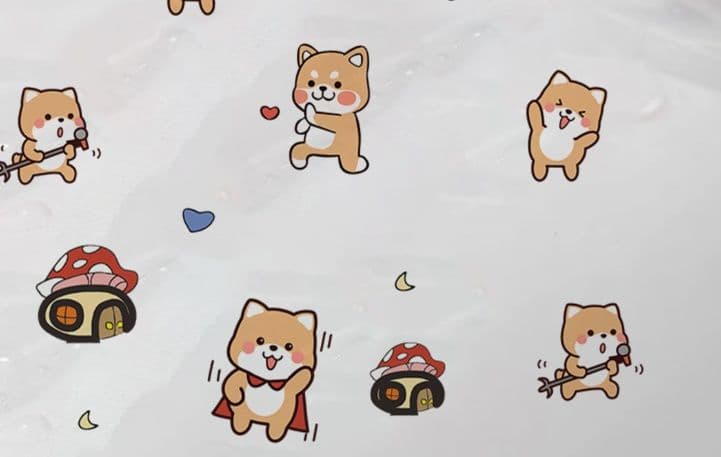 バイクカバー 原付 かわいいシバイヌ柄原付きバイクカバー