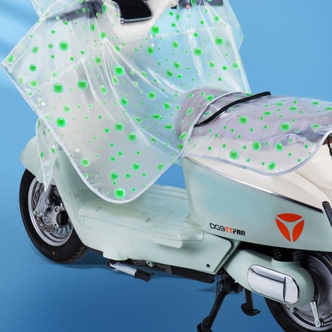 バイクカバー 原付 透明防水原付シートカバー 全天候型