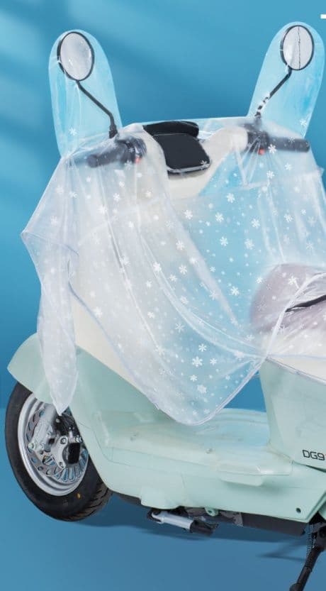 バイクカバー 原付 透明防水原付シートカバー 全天候型