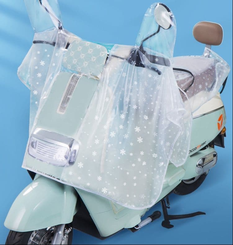 バイクカバー 原付 透明防水原付シートカバー 全天候型