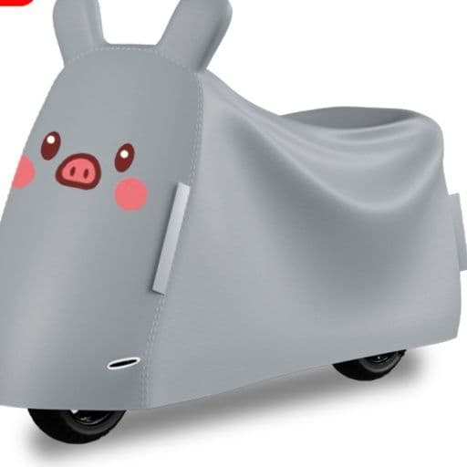 バイクカバー うさぎ耳付き防風防水バイクカバー