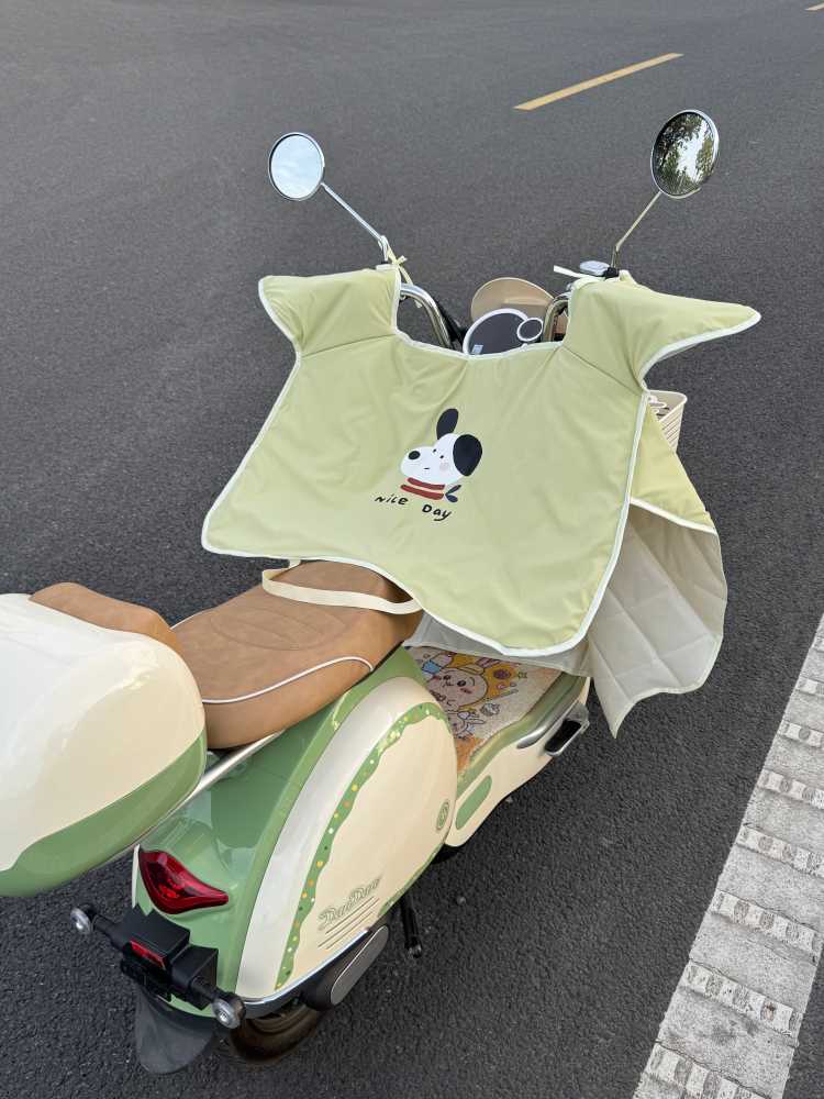 バイクカバー わんこ柄ハンドルカバー 原付用