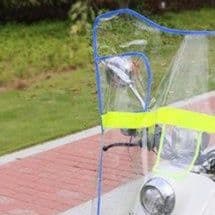 バイクカバー 全天候対応透明防水原付用風防カバー