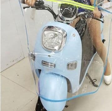 バイクカバー 全天候対応透明防水原付用風防カバー