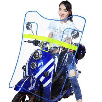 バイクカバー 全天候対応透明防水原付用風防カバー
