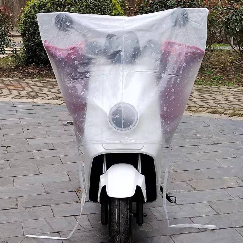 バイクカバー 透明シルエット原付用防水カバー