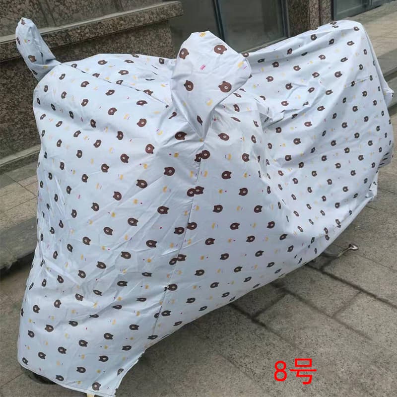 華やか薔薇柄原付用バイクカバー