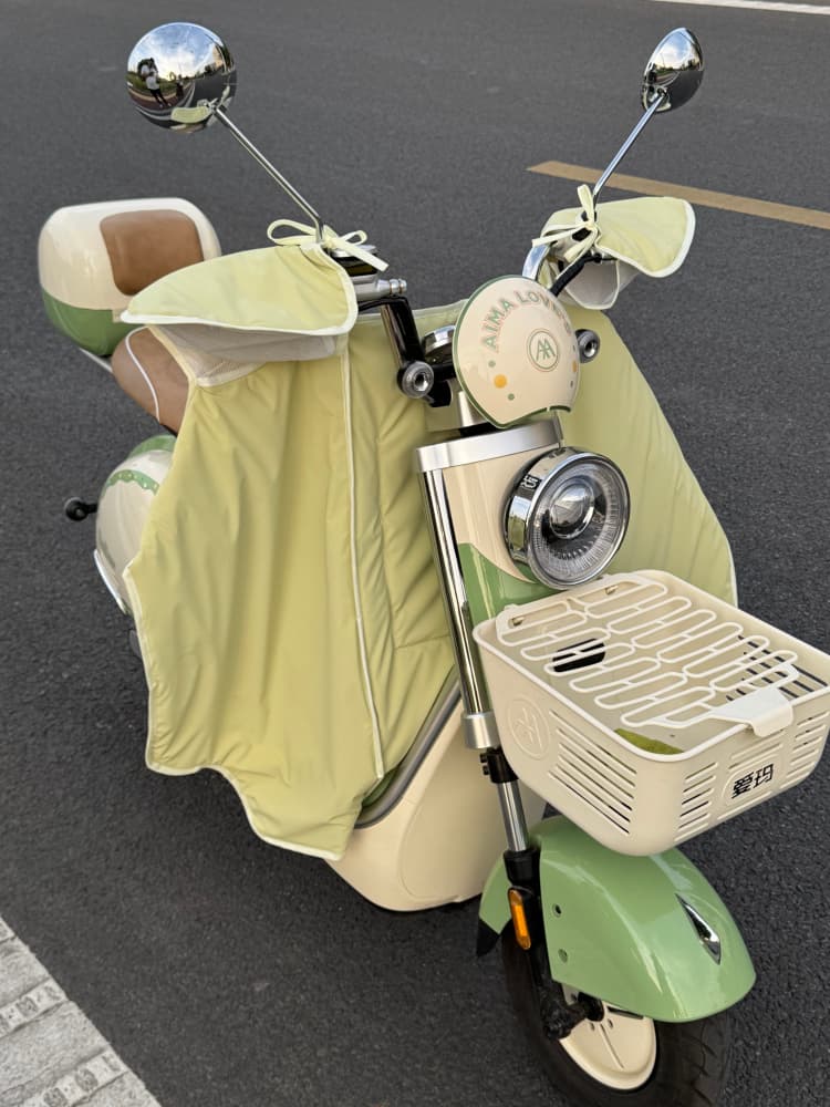 バイクカバー わんこ柄ハンドルカバー 原付用