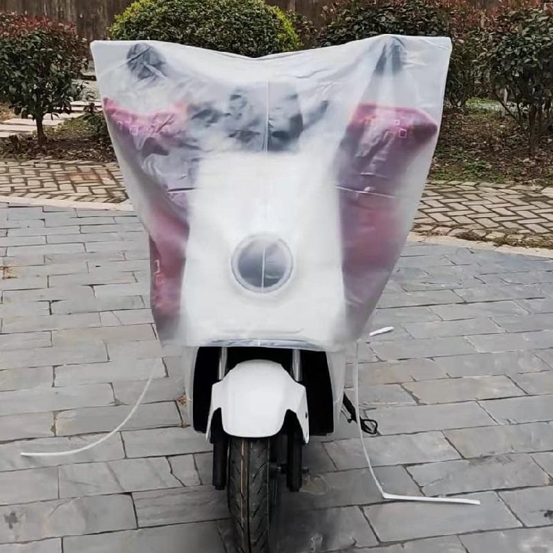 バイクカバー 透明シルエット原付用防水カバー
