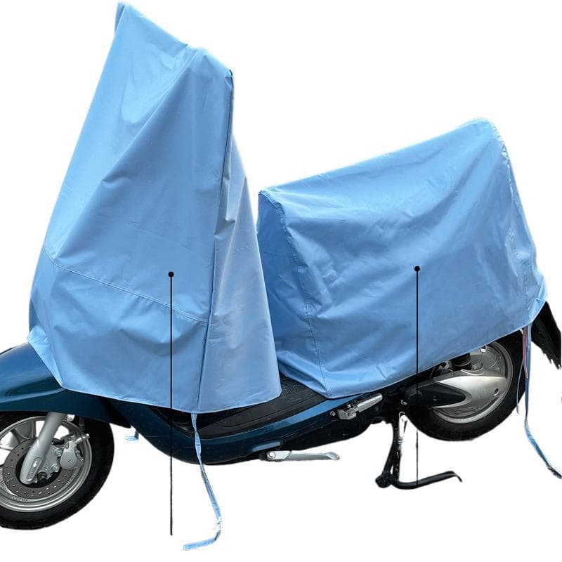 バイクカバー 原付 丈夫な裾部分固定タイプ原付用防風バイクカバー 
