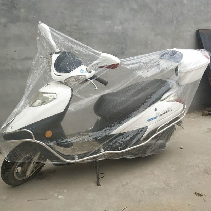 バイクカバー 原付 全天候型防水透明原付カバー 