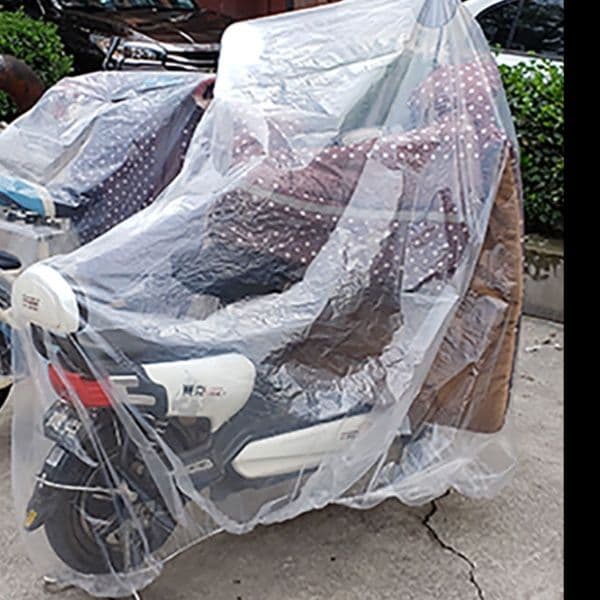 バイクカバー 全天候対応透明防水原付専用保護カバー